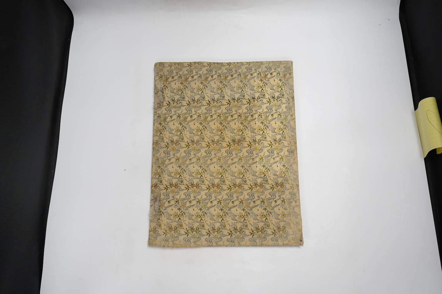 Ogawa, Kazumasa - Some Japanese Flowers. First Edition. 37 (ex.38) coloured collotype plates (within colour ruled borders, and with captioned guards); original patterned brocade cloth, ge., gold flecked cream e/ps. folio